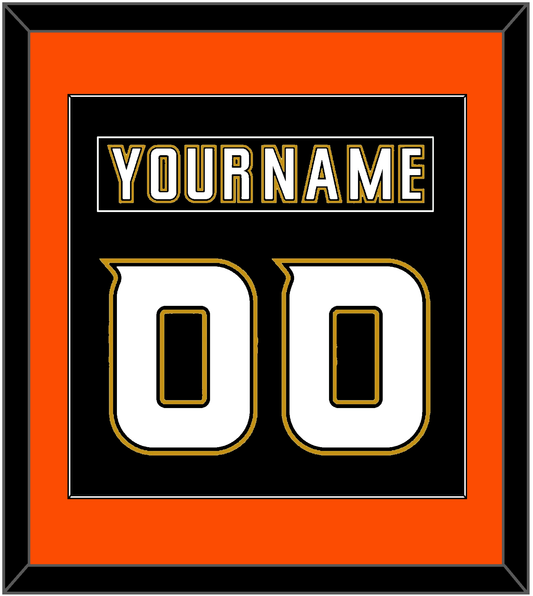 Anaheim Nameplate & Number (Back) Combined - Home Black (2006-2014) - Essential Tier 3