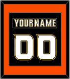 Anaheim Nameplate & Number (Back) Combined - Home Black (2006-2014) - Single Mat 3
