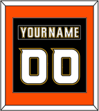 Anaheim Nameplate & Number (Back) Combined - Home Black (2006-2014) - Single Mat 3