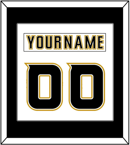 Anaheim Nameplate & Number (Back) Combined - Road White (2006-2014) - Essential Tier 1
