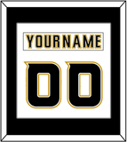 Anaheim Nameplate & Number (Back) Combined - Road White (2006-2014) - Single Mat 1
