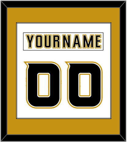 Anaheim Nameplate & Number (Back) Combined - Road White (2006-2014) - Essential Tier 2
