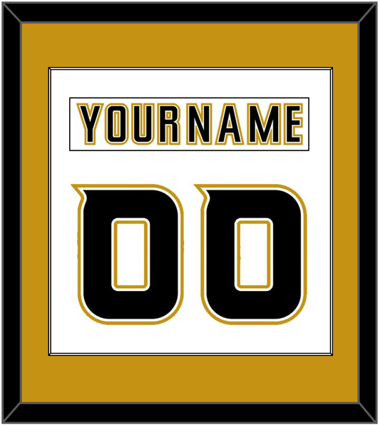Anaheim Nameplate & Number (Back) Combined - Road White (2006-2014) - Essential Tier 2