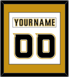 Anaheim Nameplate & Number (Back) Combined - Road White (2006-2014) - Single Mat 2