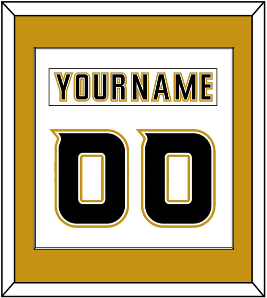 Anaheim Nameplate & Number (Back) Combined - Road White (2006-2014) - Essential Tier 2