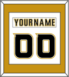 Anaheim Nameplate & Number (Back) Combined - Road White (2006-2014) - Single Mat 2