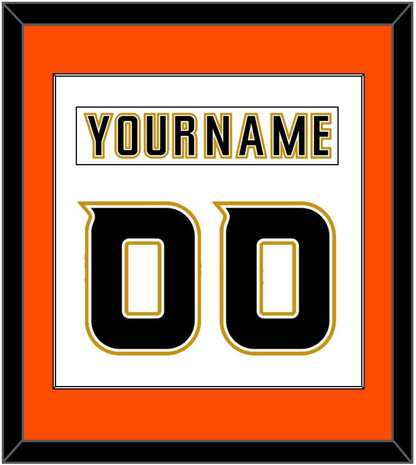 Anaheim Nameplate & Number (Back) Combined - Road White (2006-2014) - Essential Tier 3