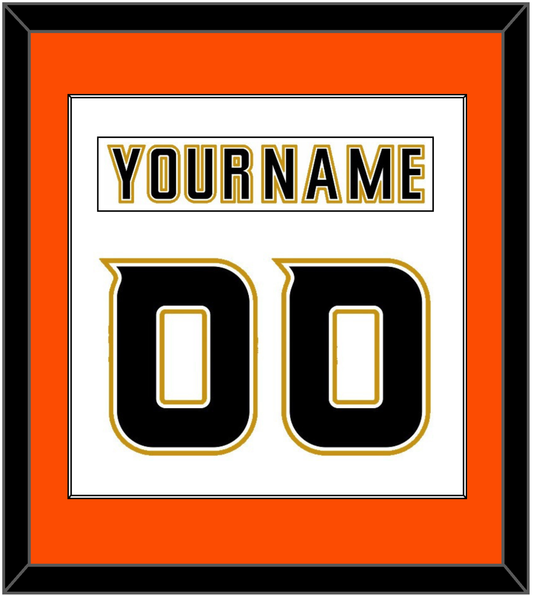 Anaheim Nameplate & Number (Back) Combined - Road White (2006-2014) - Essential Tier 3