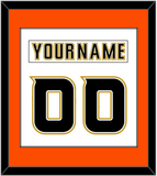 Anaheim Nameplate & Number (Back) Combined - Road White (2006-2014) - Single Mat 3