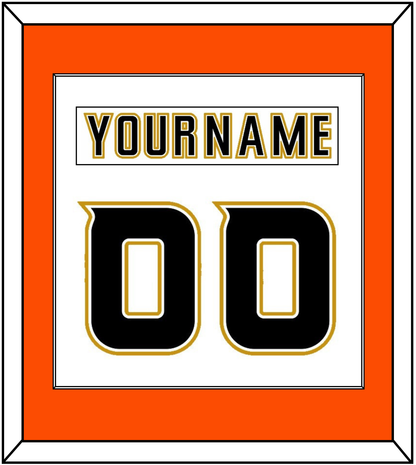 Anaheim Nameplate & Number (Back) Combined - Road White (2006-2014) - Essential Tier 3
