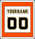 Anaheim Nameplate & Number (Back) Combined - Road White (2006-2014) - Single Mat 3