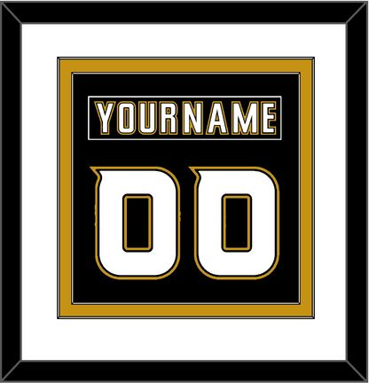 Anaheim Nameplate & Number (Back) Combined - Home Black (2006-2014) - Signature Tier 1
