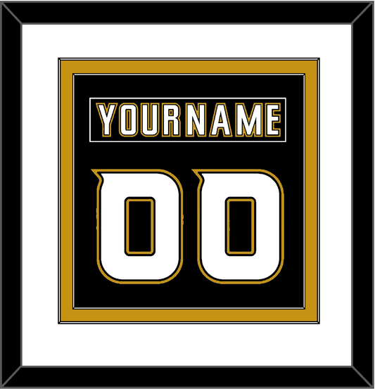 Anaheim Nameplate & Number (Back) Combined - Home Black (2006-2014) - Signature Tier 1