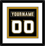 Anaheim Nameplate & Number (Back) Combined - Home Black (2006-2014) - Double Mat 1