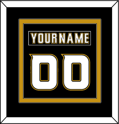 Anaheim Nameplate & Number (Back) Combined - Home Black (2006-2014) - Signature Tier 3