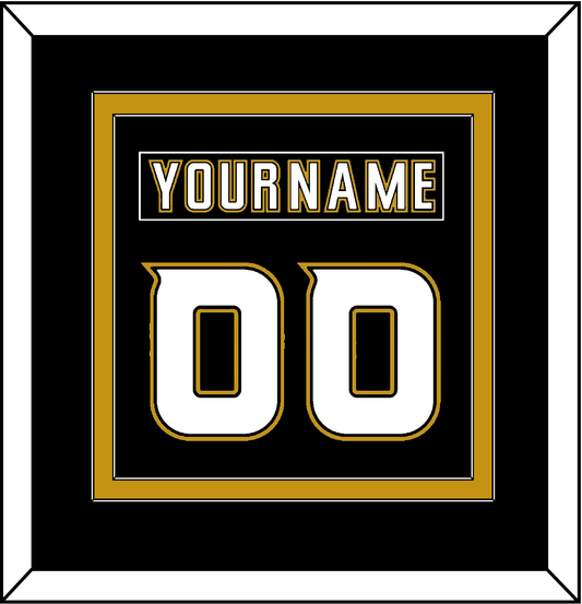Anaheim Nameplate & Number (Back) Combined - Home Black (2006-2014) - Signature Tier 3