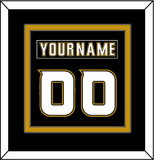 Anaheim Nameplate & Number (Back) Combined - Home Black (2006-2014) - Double Mat 3