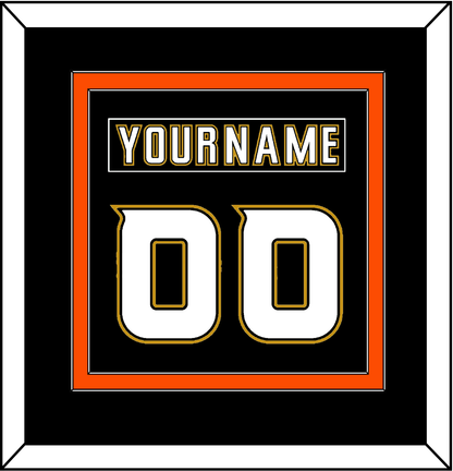 Anaheim Nameplate & Number (Back) Combined - Home Black (2006-2014) - Signature Tier 4