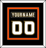 Anaheim Nameplate & Number (Back) Combined - Home Black (2006-2014) - Double Mat 4