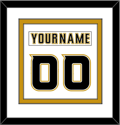 Anaheim Nameplate & Number (Back) Combined - Road White (2006-2014) - Signature Tier 1