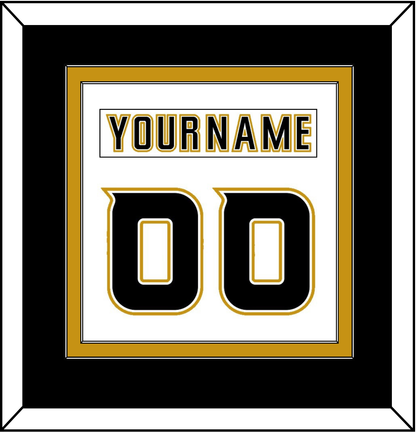 Anaheim Nameplate & Number (Back) Combined - Road White (2006-2014) - Signature Tier 3
