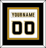 Anaheim Nameplate & Number (Back) Combined - Road White (2006-2014) - Double Mat 3