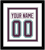 Anaheim Nameplate & Number (Back) Combined - Home White (1993-2006) - Double Mat 2