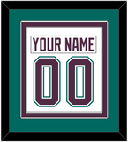 Anaheim Nameplate & Number (Back) Combined - Home White (1993-2006) - Double Mat 4