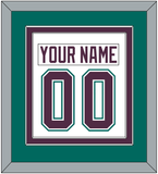 Anaheim Nameplate & Number (Back) Combined - Home White (1993-2006) - Double Mat 4