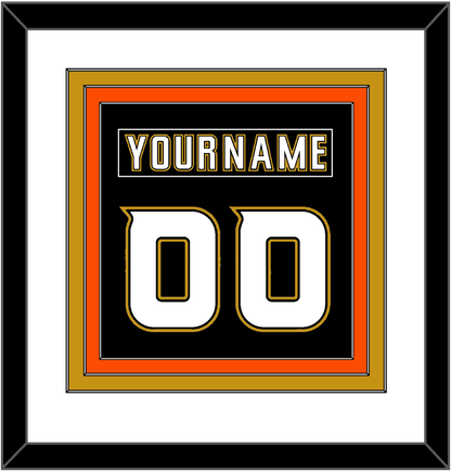 Anaheim Nameplate & Number (Back) Combined - Home Black (2006-2014) - Premier Tier 1