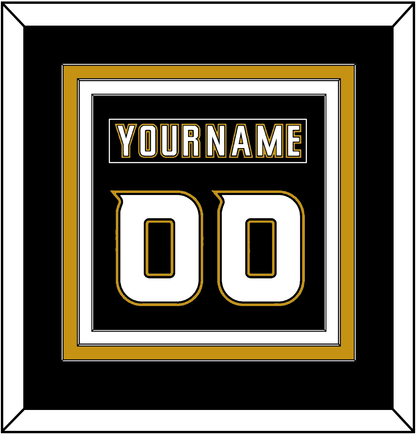 Anaheim Nameplate & Number (Back) Combined - Home Black (2006-2014) - Premier Tier 2