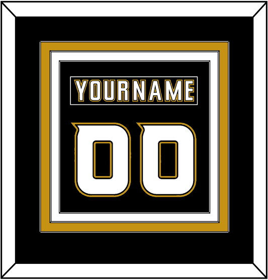 Anaheim Nameplate & Number (Back) Combined - Home Black (2006-2014) - Premier Tier 2