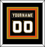 Anaheim Nameplate & Number (Back) Combined - Home Black (2006-2014) - Triple Mat 3