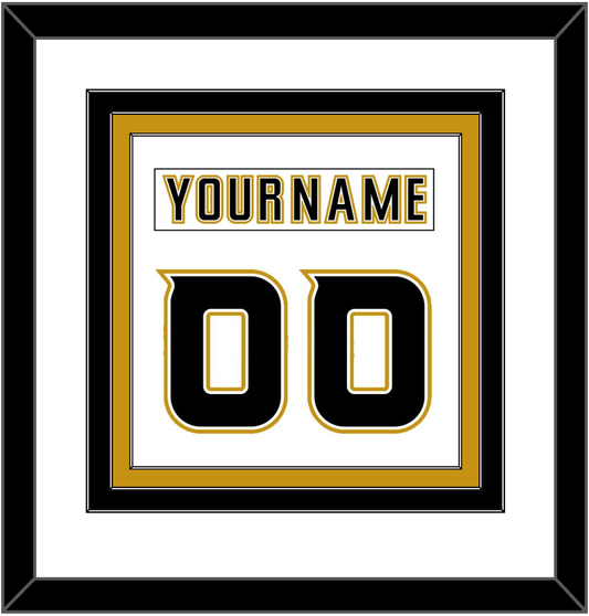 Anaheim Nameplate & Number (Back) Combined - Road White (2006-2014) - Premier Tier 1