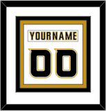 Anaheim Nameplate & Number (Back) Combined - Road White (2006-2014) - Triple Mat 1