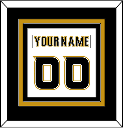 Anaheim Nameplate & Number (Back) Combined - Road White (2006-2014) - Premier Tier 3