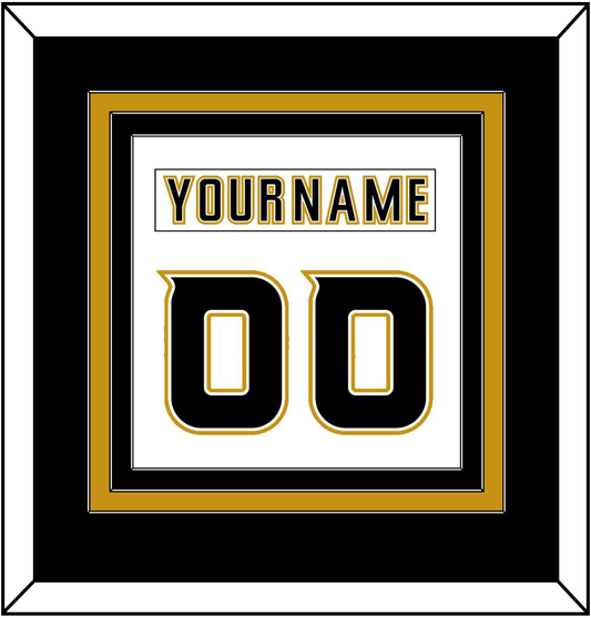 Anaheim Nameplate & Number (Back) Combined - Road White (2006-2014) - Premier Tier 3