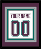 Anaheim Nameplate & Number (Back) Combined - Home White (1993-2006) - Triple Mat 2