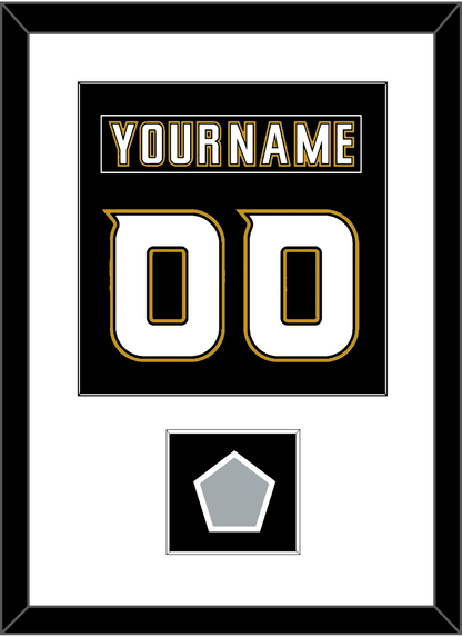 Anaheim Nameplate & Number (Back) Combined With Stanley Cup Finals Patch - Home Black (2006-2014) - Essential Tier 1
