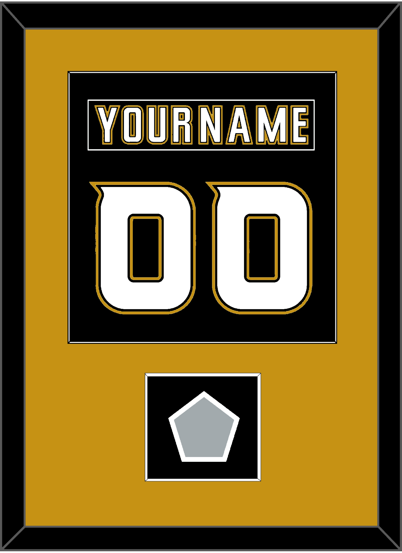 Anaheim Nameplate & Number (Back) Combined With Stanley Cup Champions Patch - Home Black (2006-2014) - Essential Tier 2