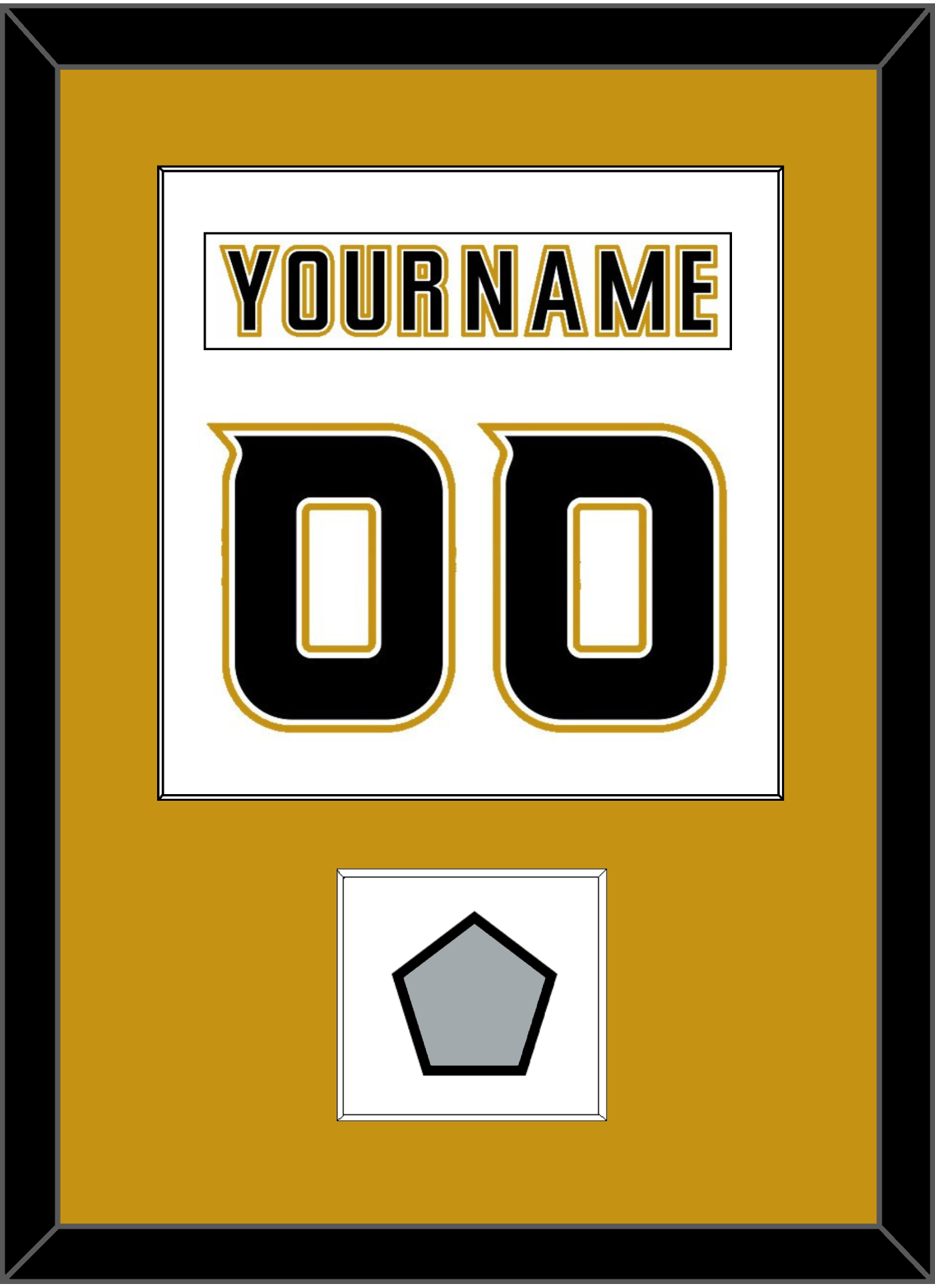 Anaheim Nameplate & Number (Back) Combined With Stanley Cup Finals Patch - Road White (2006-2014) - Essential Tier 2