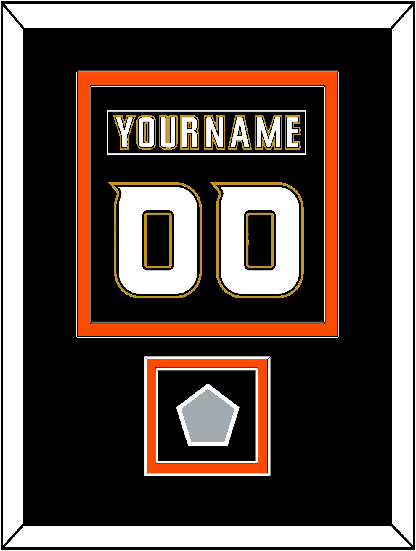 Anaheim Nameplate & Number (Back) Combined With Stanley Cup Finals Patch - Home Black (2006-2014) - Signature Tier 4