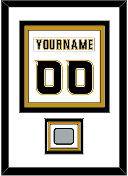 Anaheim Nameplate & Number (Back) Combined With Stanley Cup Finals Patch - Road White (2006-2014) - Premier Tier 1