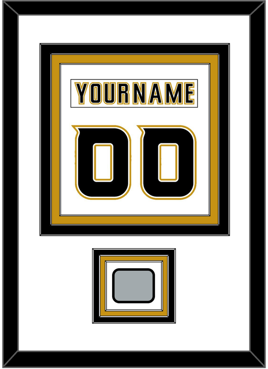 Anaheim Nameplate & Number (Back) Combined With Stanley Cup Finals Patch - Road White (2006-2014) - Premier Tier 1