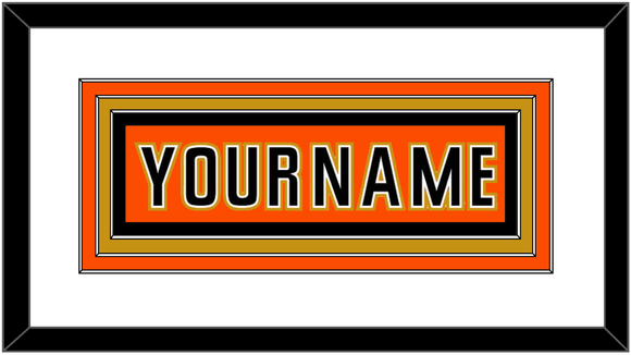 Anaheim Nameplate - 2014 Stadium Series Orange - Triple Mat 1