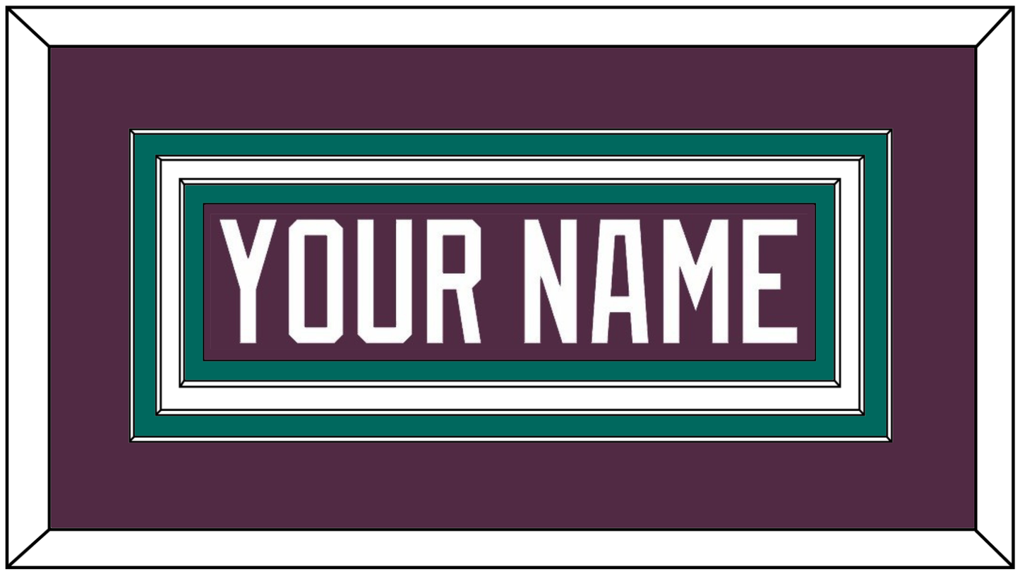 Anaheim Nameplate - Road Purple (1993-2006) - Premier Tier 2