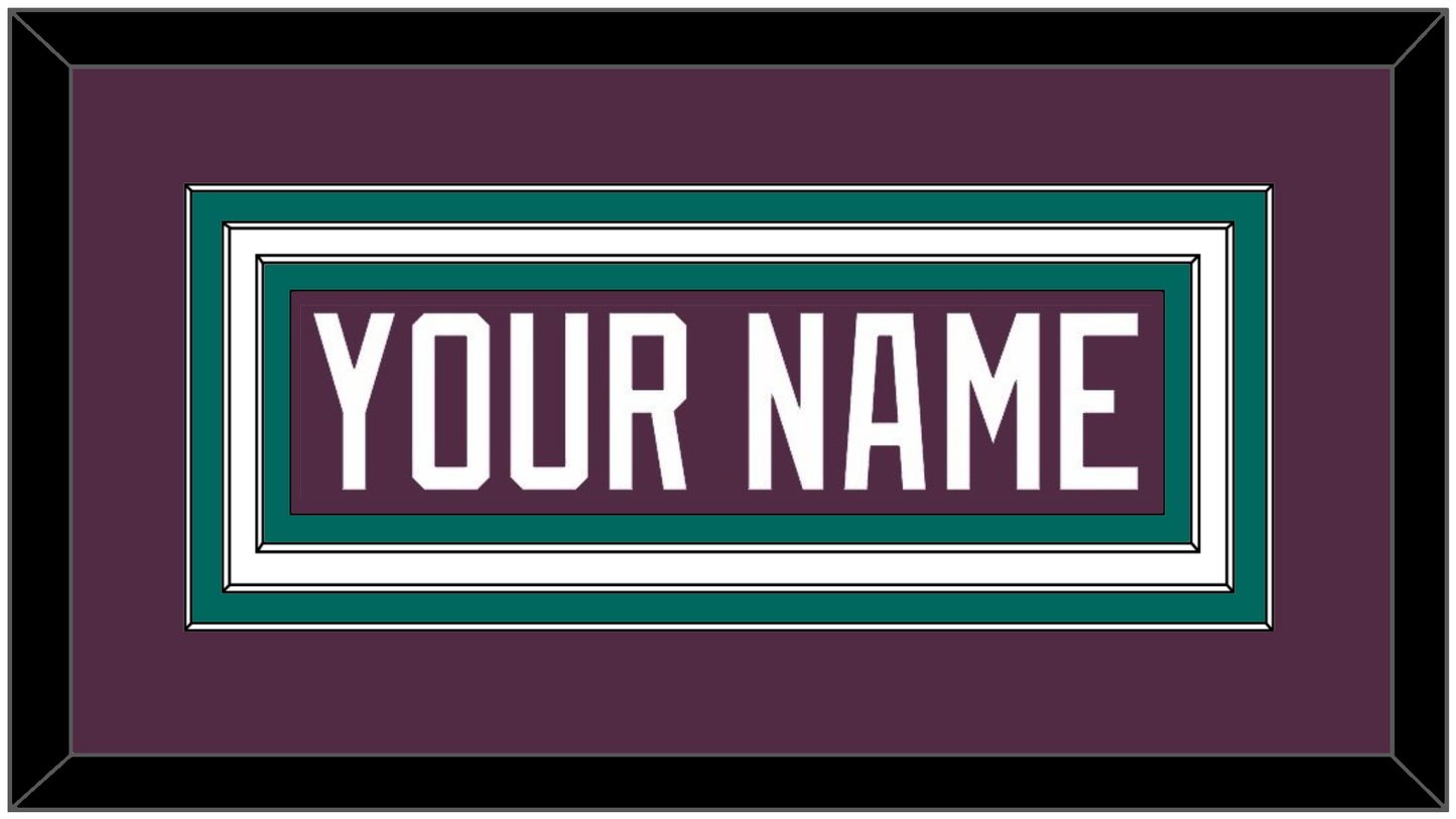 Anaheim Nameplate - Road Purple (1993-2006) - Premier Tier 2