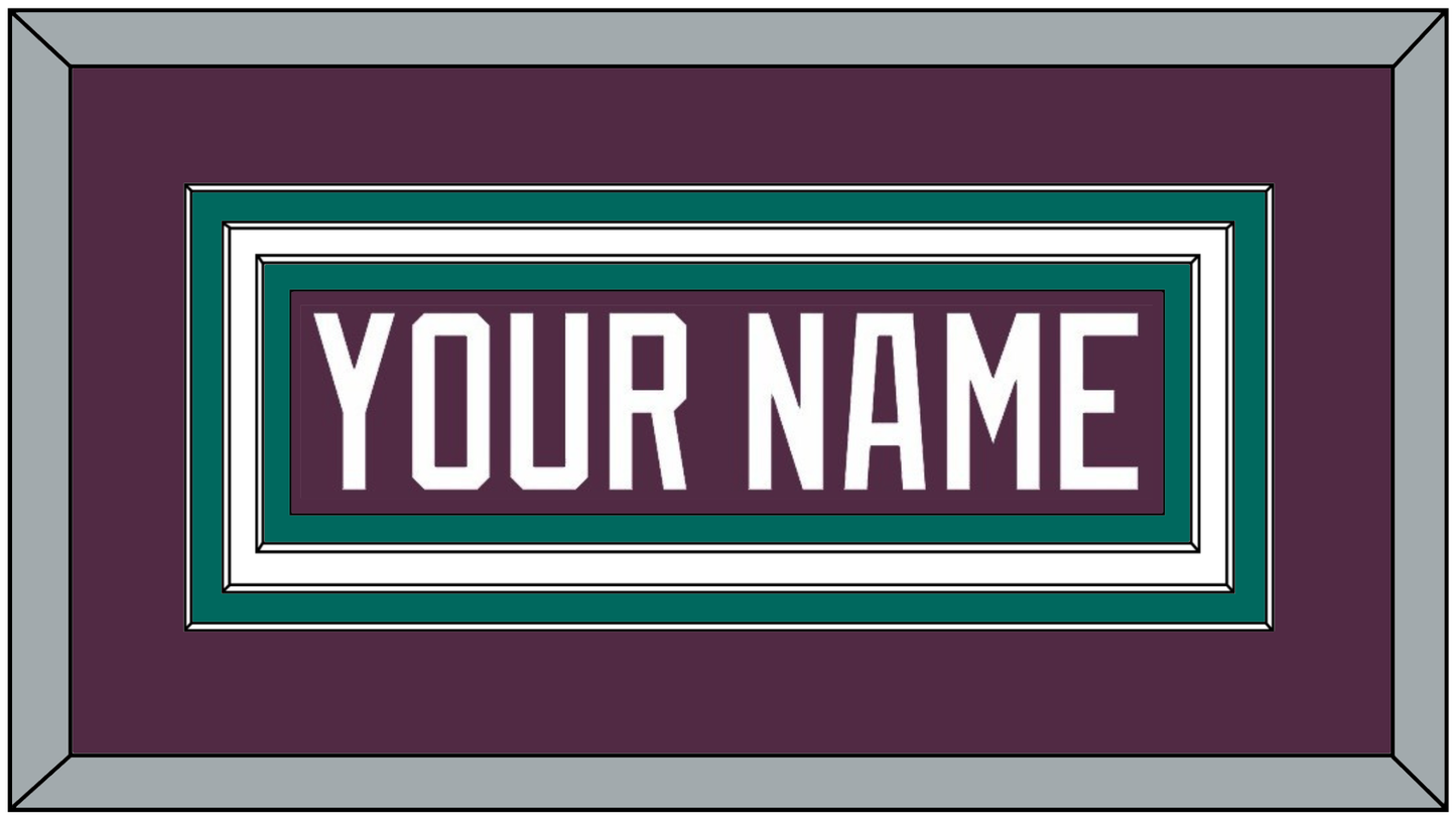 Anaheim Nameplate - Road Purple (1993-2006) - Premier Tier 2