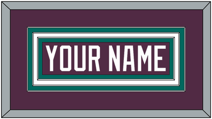 Anaheim Nameplate - Road Purple (1993-2006) - Premier Tier 2