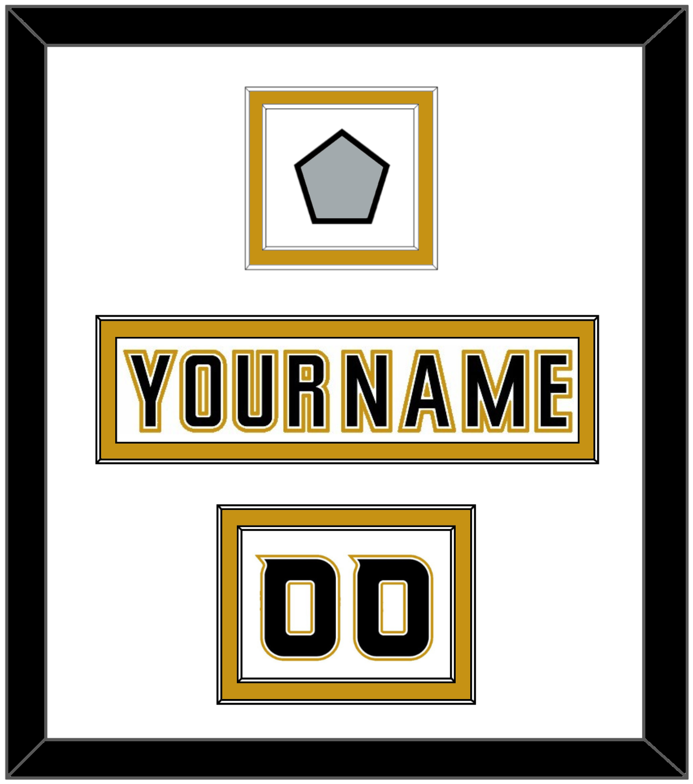 Anaheim Nameplate, Number (Shoulder) & 2007 Stanley Cup Champions Patch - Road White (2006-2014) - Signature Tier 1